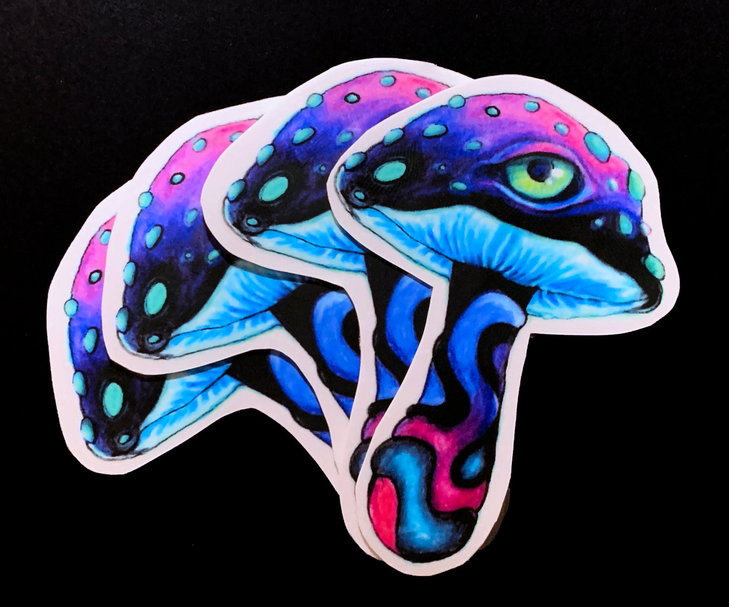 Tastes Like Synthwave Mushie Sticker