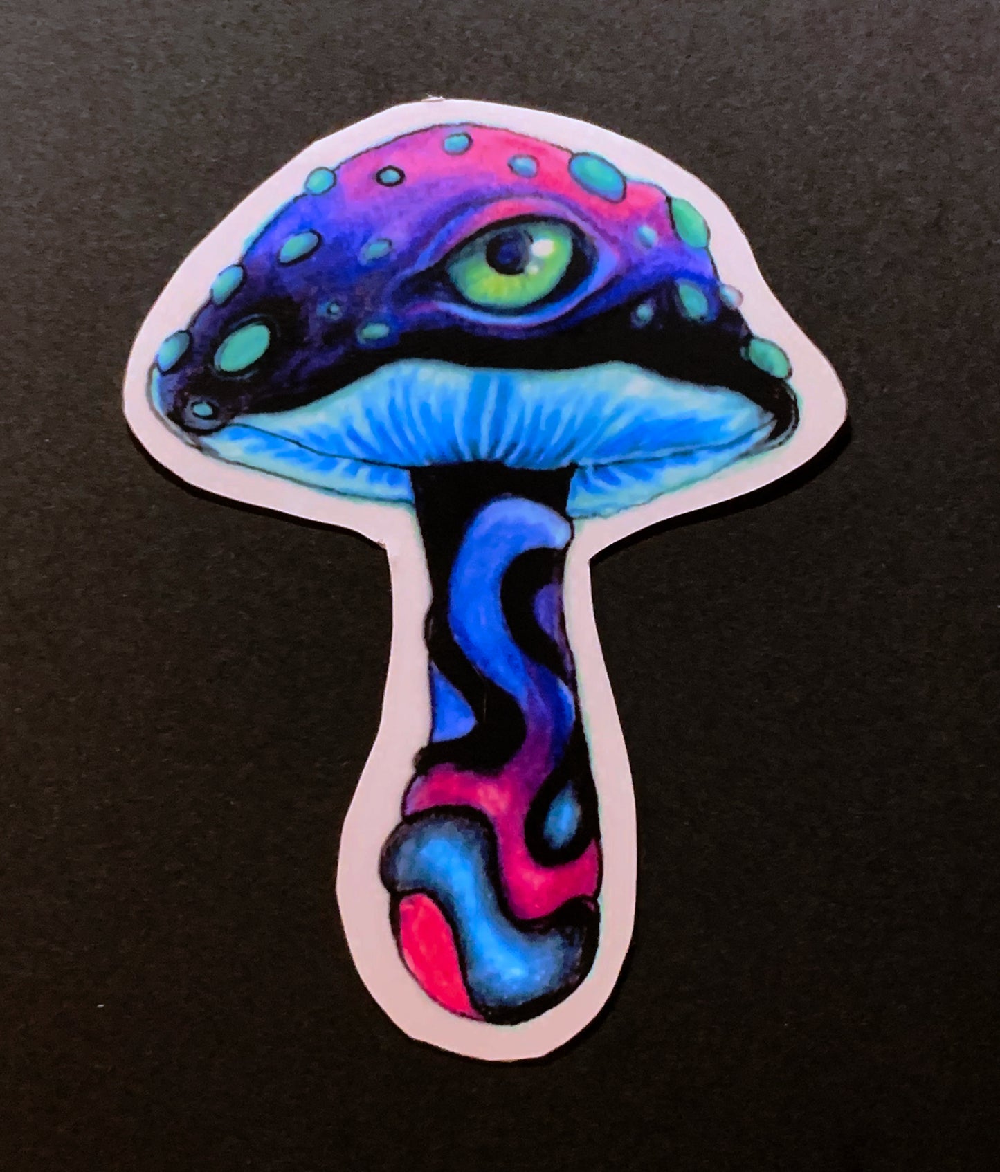 Tastes Like Synthwave Mushie Sticker